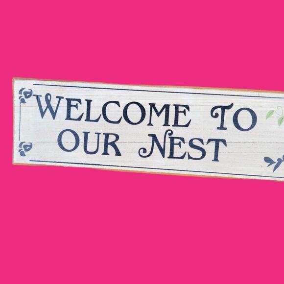 Welcome To Our Nest Cottagecore Maximalism HOME DÉCOR SIGN - Picture 2 of 4